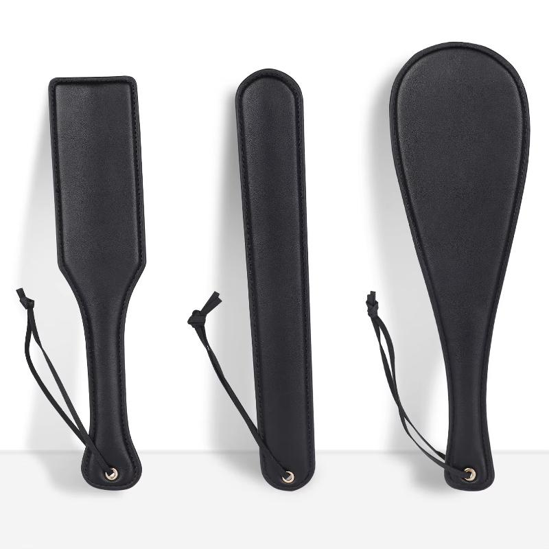 Leatherwork Kit - مضرب صفع BDSM ناعم، سوط تقييد،