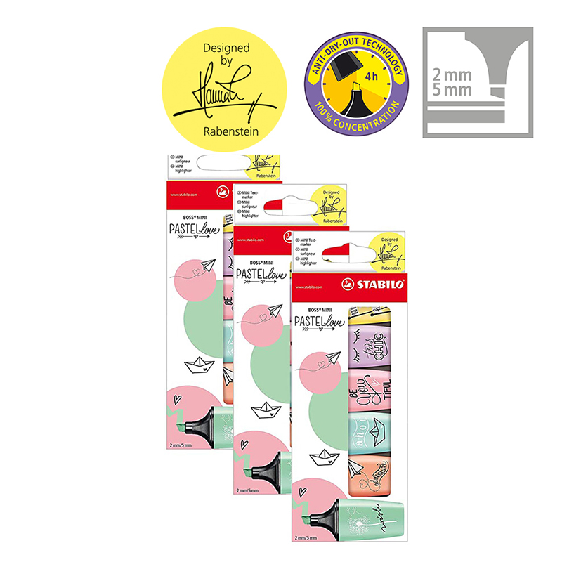 Stabilo Marker Boss - STABILO BOSS MINI Pastellove - عبوة