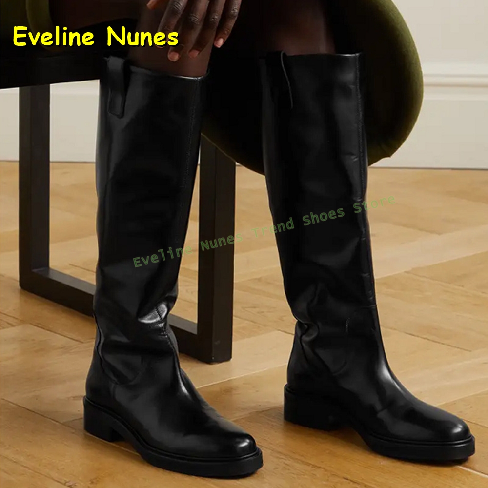 Leatherwork Boots - أحذية ركوب عالية للركبة من الجلد