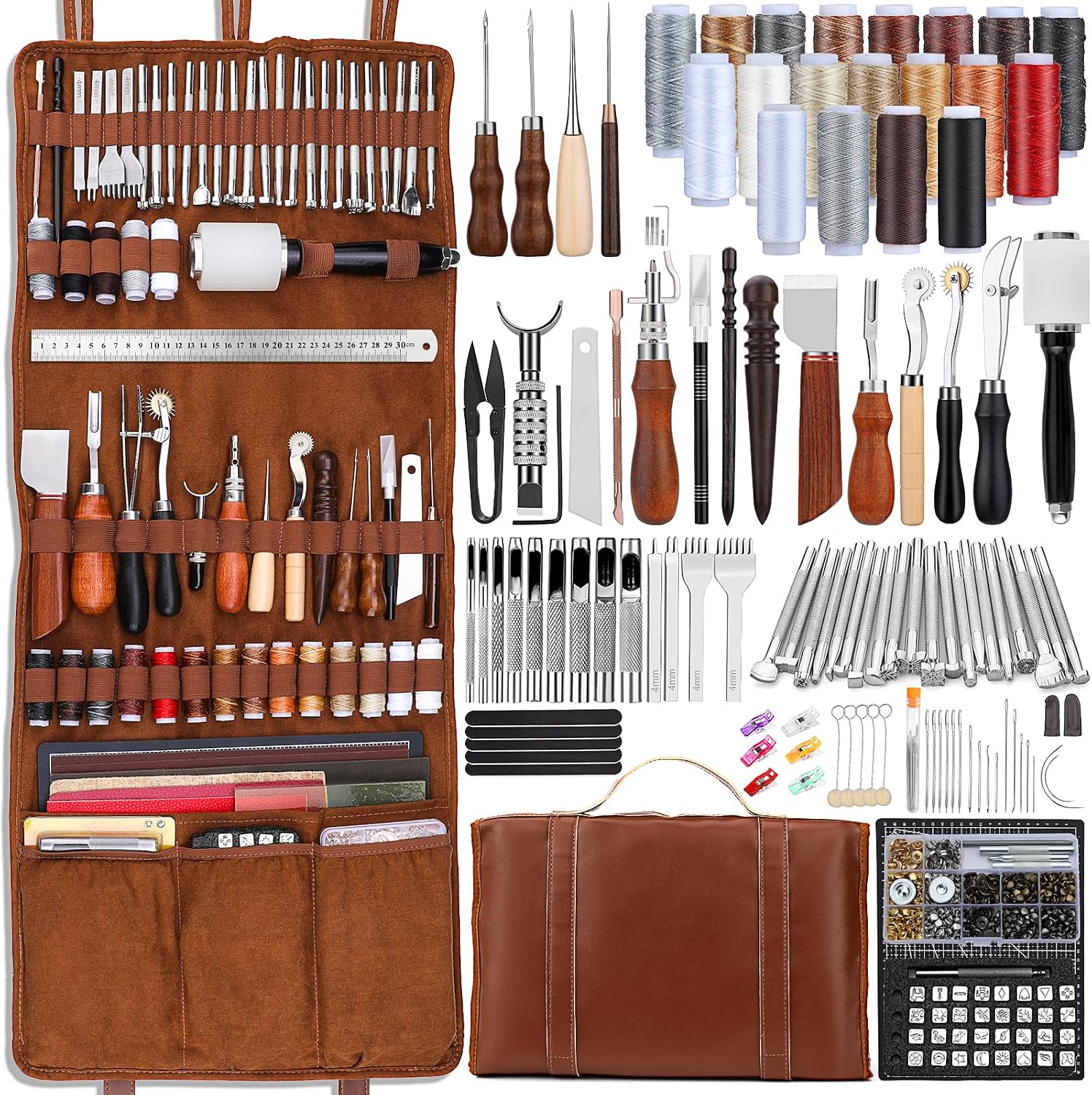 Leatherwork Kit - طقم أدوات تشكيل الجلود، أدوات حرفية