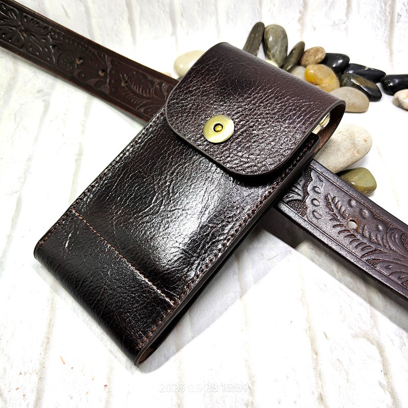 Leatherwork Belt - الهاتف المحمول الخصر حقيبة جلد طبيعي