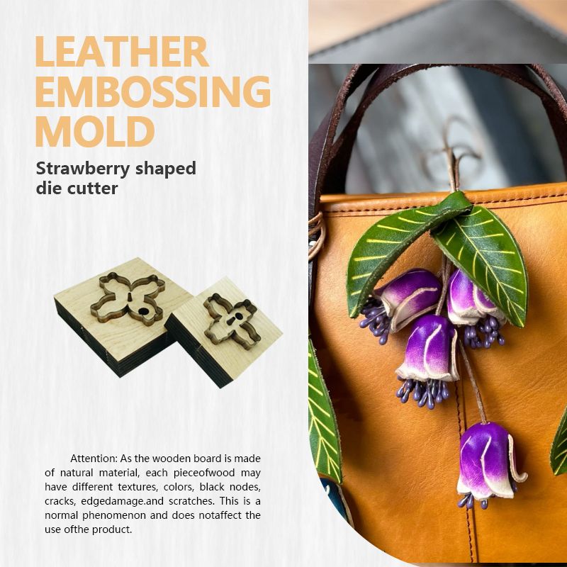 Leatherwork Flowers - قالب سكين جلدي على شكل زهرة