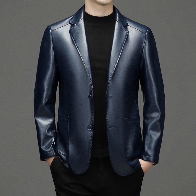 جديد الرجال بليزرات جلدية حقيق - مراجعة Leather Work Jacket وسعره