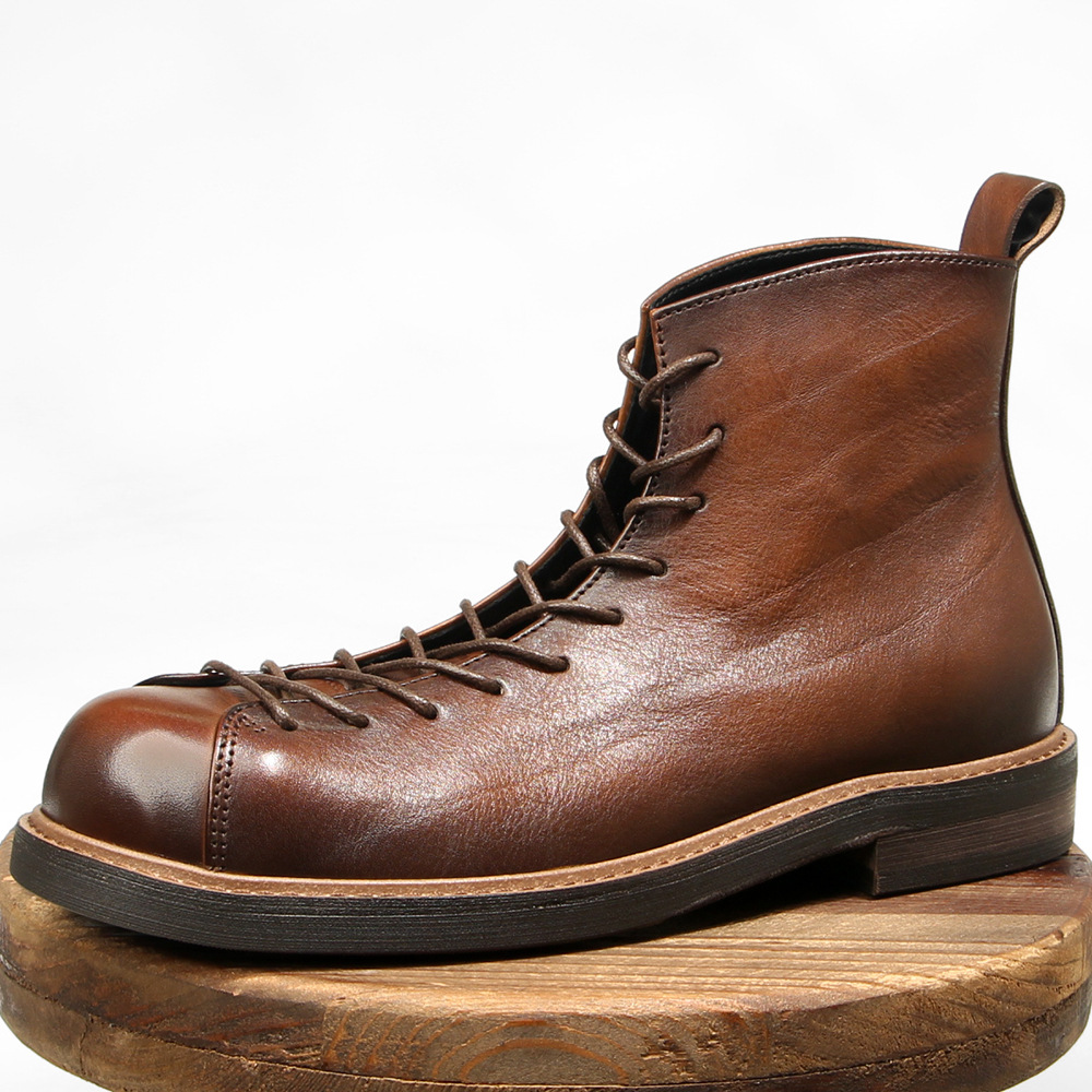 أحذية كاجوال من الجلد الطبيعي  - مراجعة Leatherwork Boots وسعره