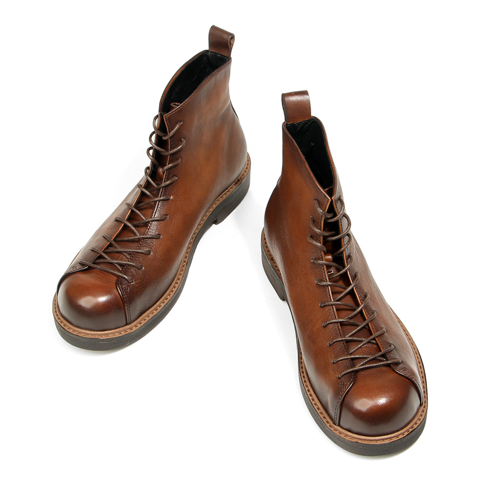 أحذية كاجوال من الجلد الطبيعي  - مراجعة Leatherwork Boots وسعره