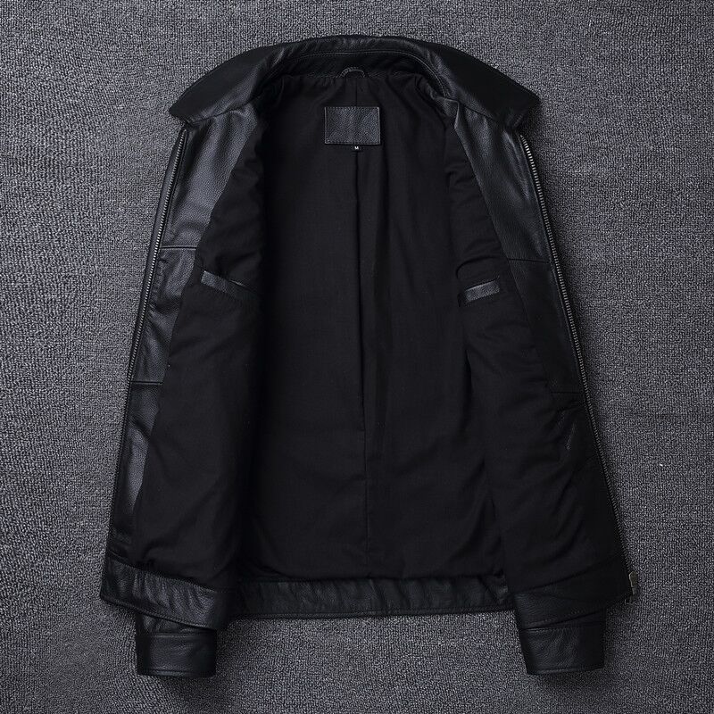 2023 الرجال سترة جلدية الرجال  - مراجعة Leather Work Jacket وسعره