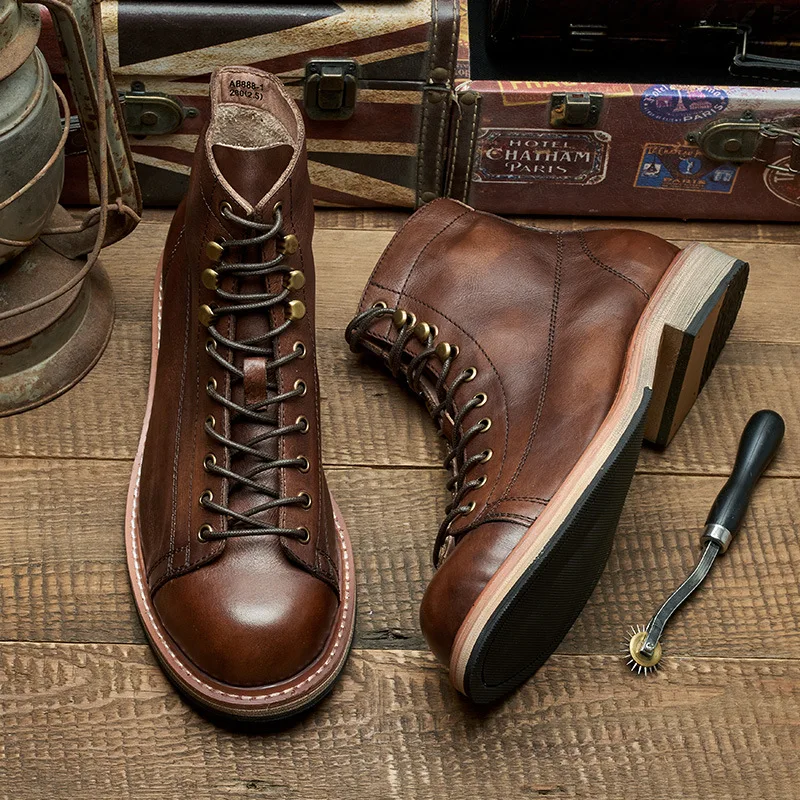 اليدوية البريطانية كبيرة الحجم - مراجعة Leatherwork Boots وسعره