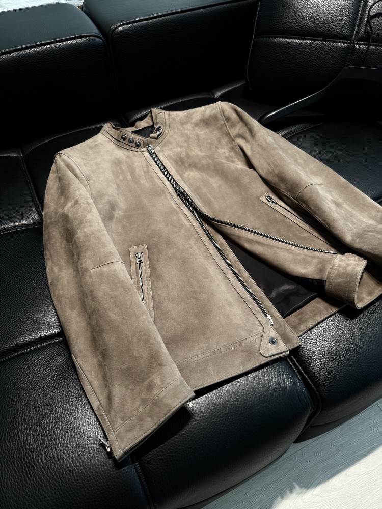 جاكيت رجالي عصري جديد بقصة ضيق - مراجعة Leather Work Jacket وسعره