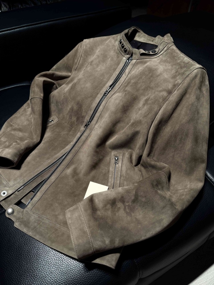 جاكيت رجالي عصري جديد بقصة ضيق - مراجعة Leather Work Jacket وسعره