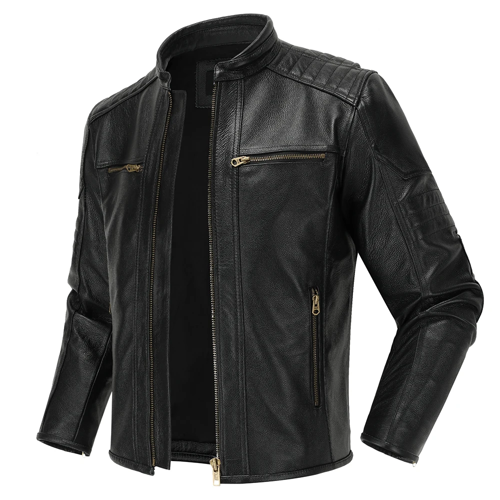 2023 جديد دراجة نارية السببية  - مراجعة Leather Work Jacket وسعره
