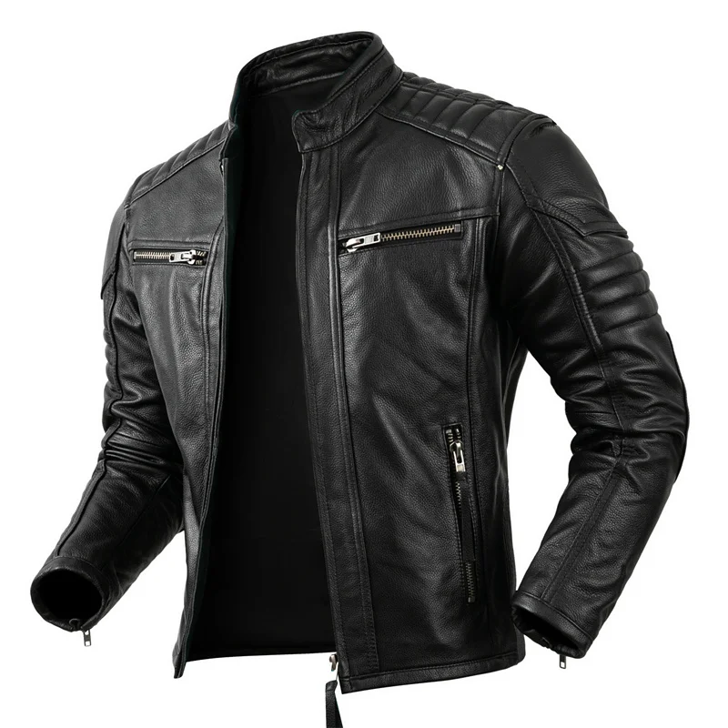 2023 جديد دراجة نارية السببية  - مراجعة Leather Work Jacket وسعره