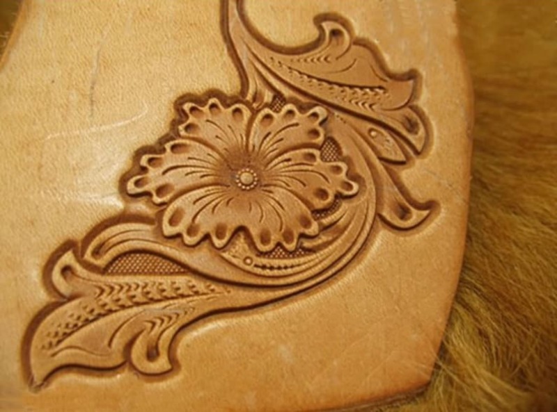 قالب نقش وطباعة على الجلد، نمط - مراجعة Leatherwork Flowers وسعره