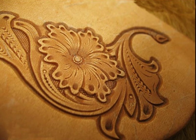 قالب نقش وطباعة على الجلد، نمط - مراجعة Leatherwork Flowers وسعره
