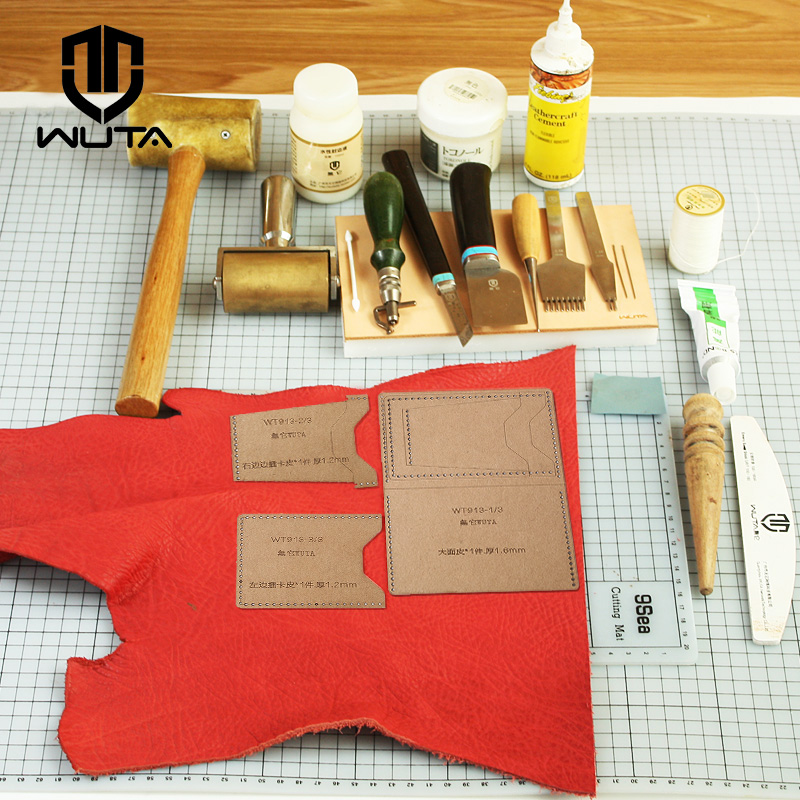 WUTA 913-حافظة بطاقات صغيرة ،  - مراجعة Leatherwork Kit وسعره