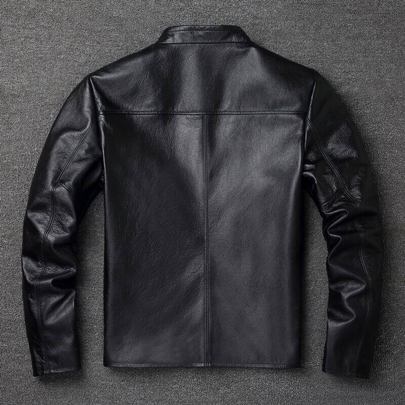 جاكيت رجالي من الجلد الطبيعي 1 - مراجعة Leather Work Jacket وسعره