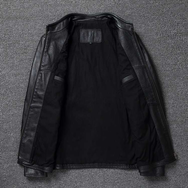 جاكيت رجالي من الجلد الطبيعي 1 - مراجعة Leather Work Jacket وسعره