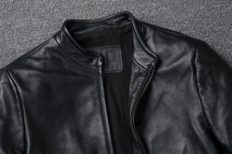 جاكيت رجالي من الجلد الطبيعي 1 - مراجعة Leather Work Jacket وسعره