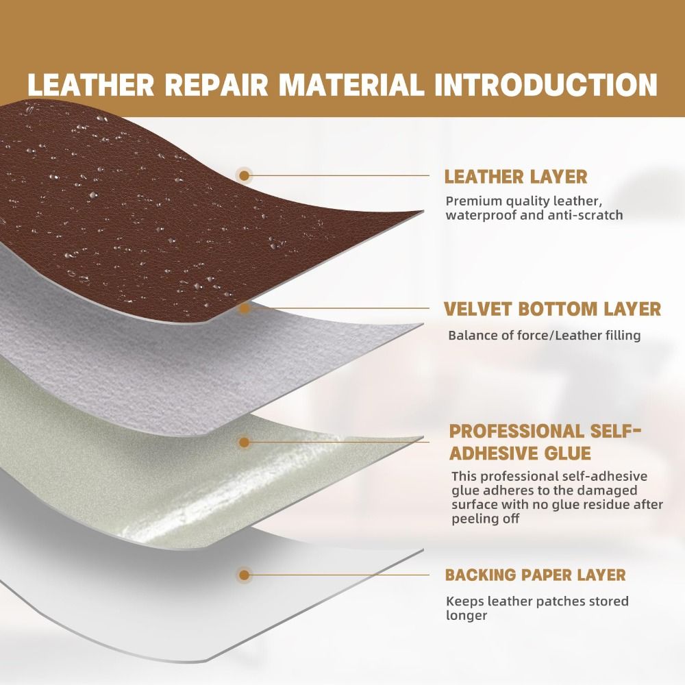 رقعة إصلاح جلدية ذاتية اللصق 2 - مراجعة Leatherwork Kit وسعره