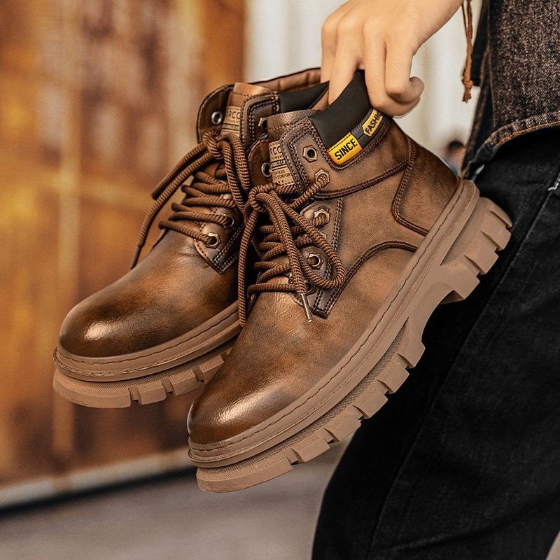 Vintage الرجال منصة حذاء من ال - مراجعة Leatherwork Boots وسعره