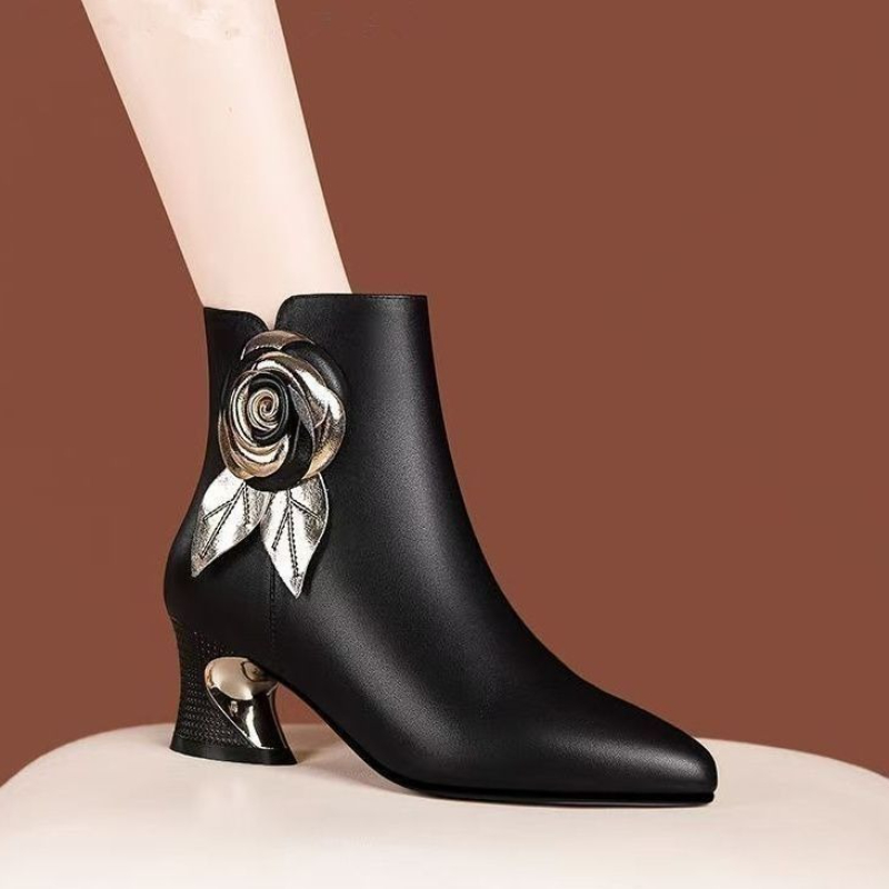 الخريف الشتاء الجوارب الجلدية  - مراجعة Leatherwork Flowers وسعره
