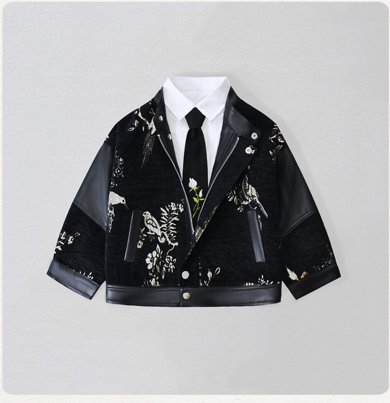 شهم الاطفال التطريز دراجة ناري - مراجعة Leather Work Jacket وسعره