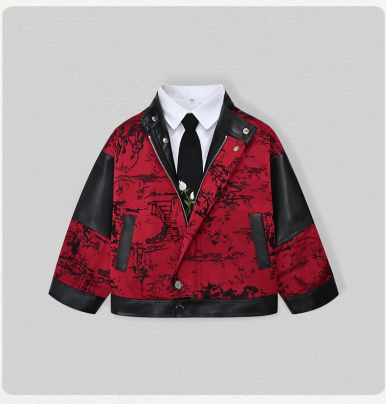 شهم الاطفال التطريز دراجة ناري - مراجعة Leather Work Jacket وسعره