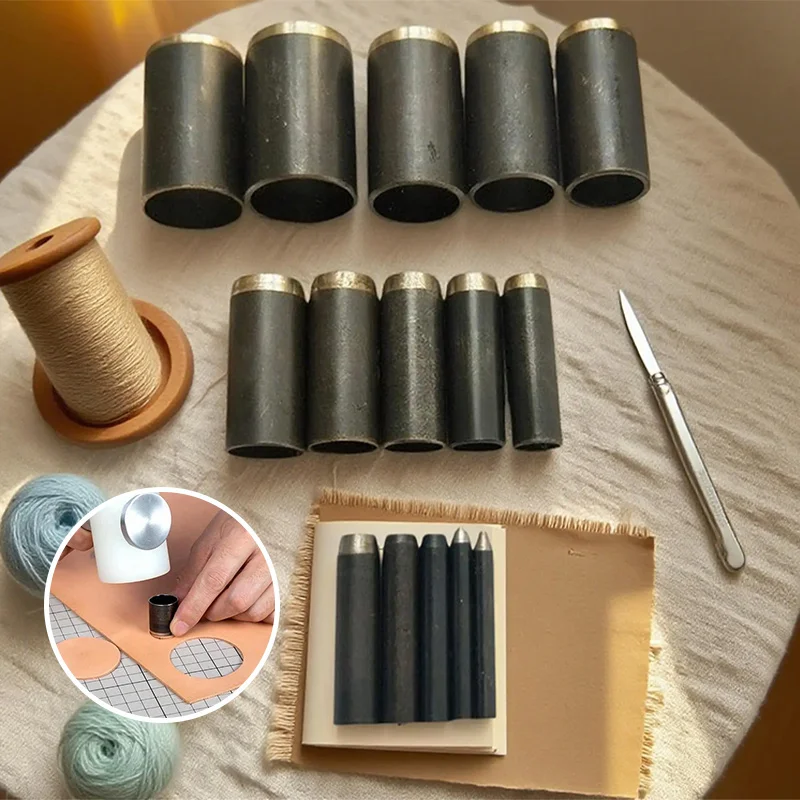 مجموعة أدوات ثقب الجلد الدائري - مراجعة Leatherwork Hole Punch وسعره