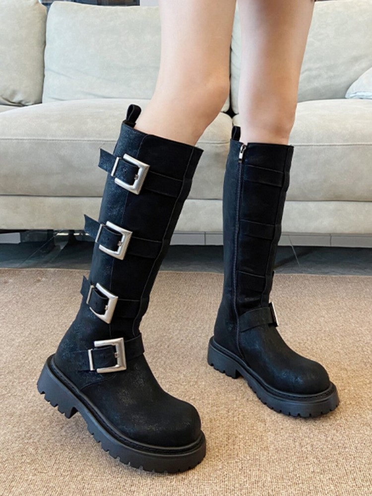 أحذية نسائية عصرية متعددة الأح - مراجعة Leatherwork Boots وسعره
