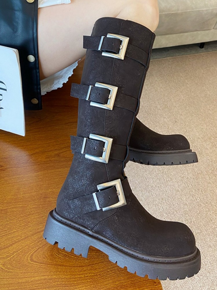أحذية نسائية عصرية متعددة الأح - مراجعة Leatherwork Boots وسعره