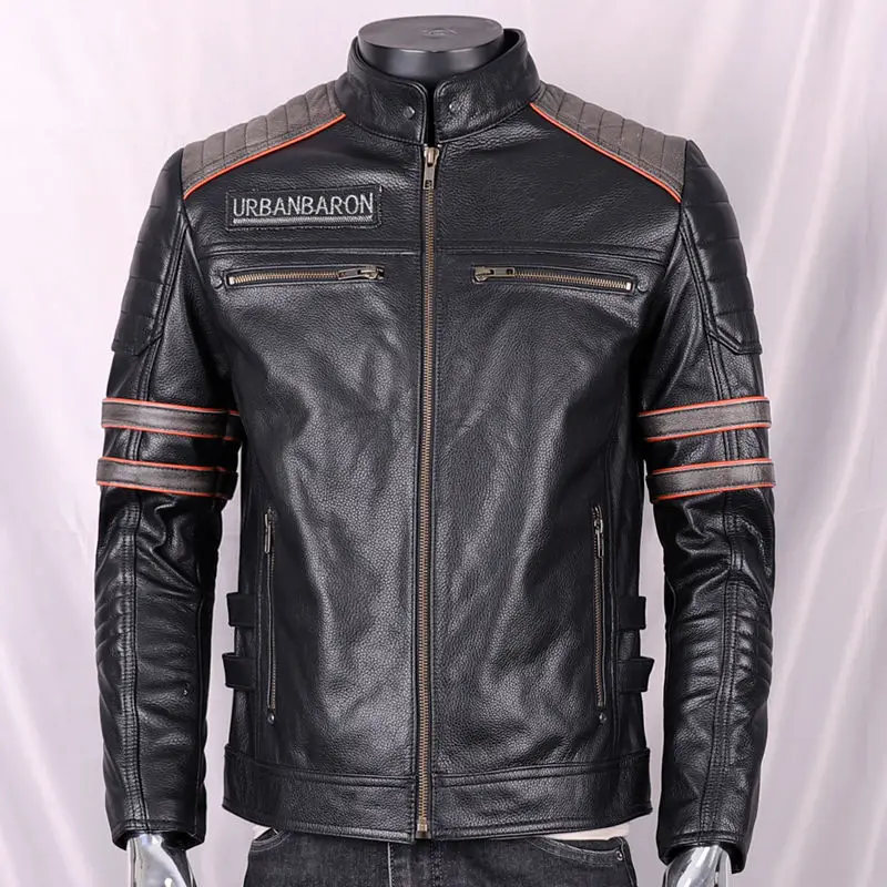 جاكيت من الجلد الطبيعي للرجال  - مراجعة Leather Work Jacket وسعره
