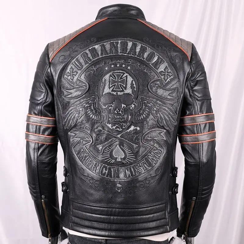 جاكيت من الجلد الطبيعي للرجال  - مراجعة Leather Work Jacket وسعره