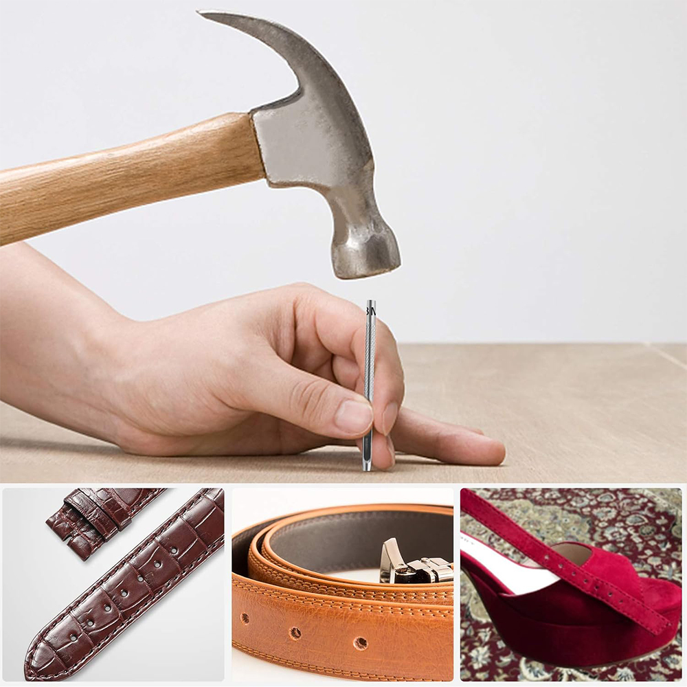 عالية الجودة 6 قطعة 1-5 مللي م - مراجعة Leatherwork Hole Punch وسعره