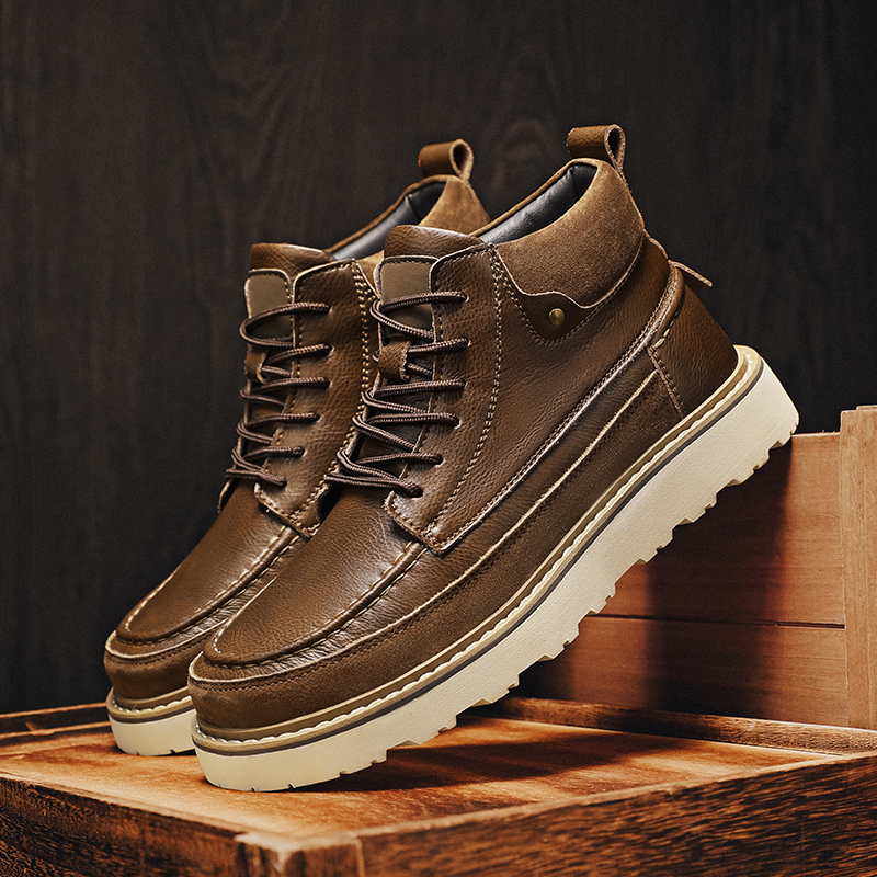 أحذية رجالية بنية اللون مبطنة  - مراجعة Leatherwork Boots وسعره