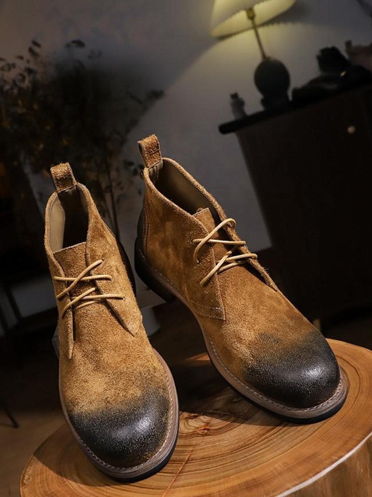 الموضة تنوعا الذكور الدانتيل م - مراجعة Leatherwork Boots وسعره